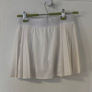 Aerie pleated white skort medium